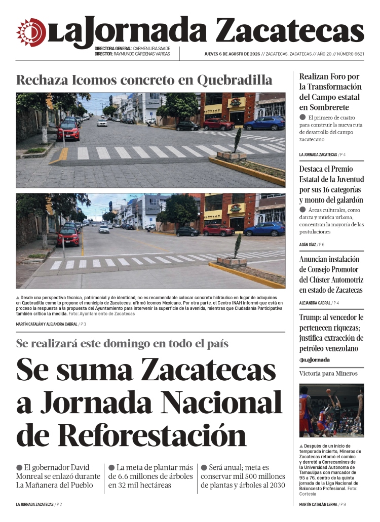 06 de Agosto de 2026 – Se suma Zacatecas a Jornada Nacional de Reforestación