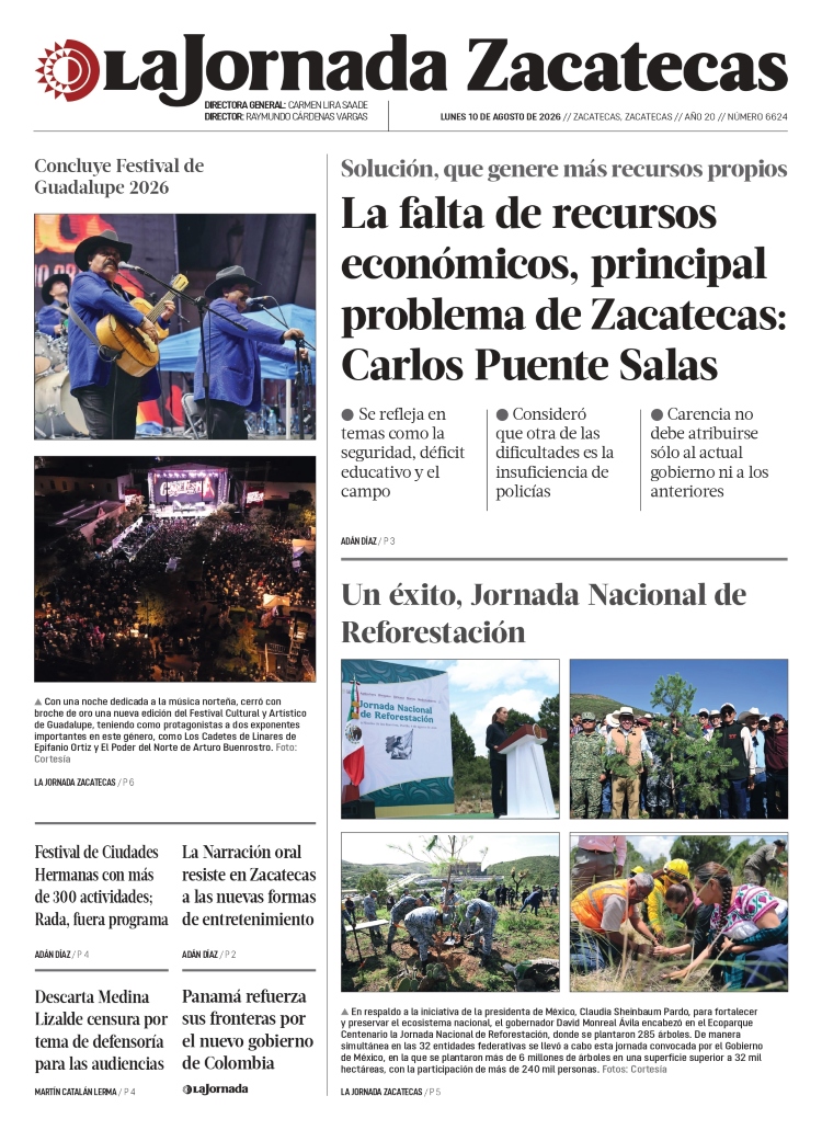 10 de Agosto de 2026 – La falta de recursos económicos, principal problema de Zacatecas: Carlos Puente Salas
