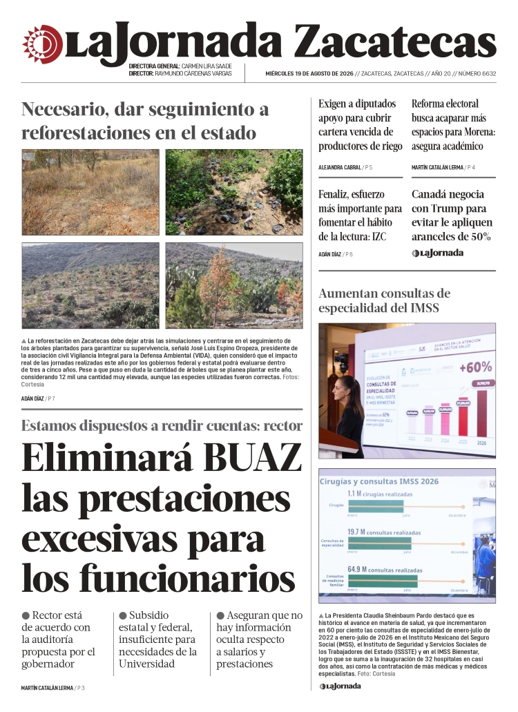 19 de Agosto de 2026 – Eliminará BUAZ las prestaciones excesivas para los funcionarios