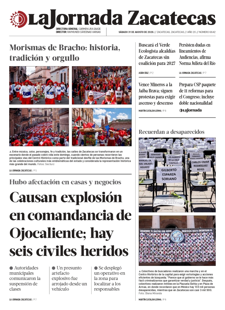 31 de Agosto de 2026 – Causan explosión en comandancia de Ojocaliente; hay seis civiles heridos