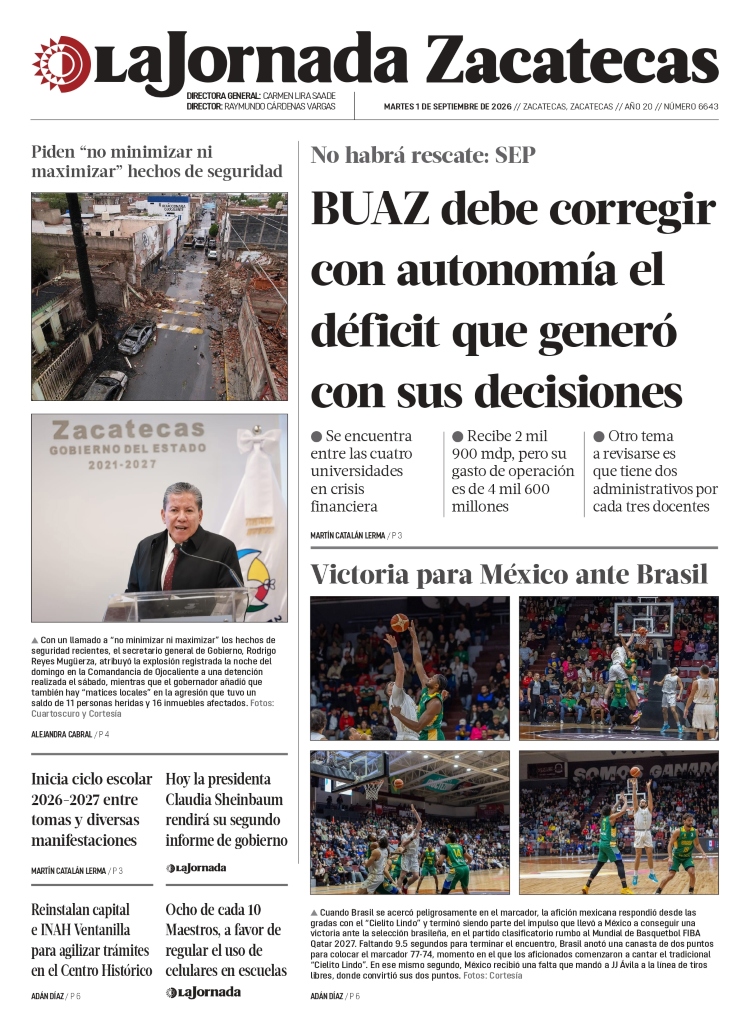 01 de Septiembre de 2026 – BUAZ debe corregir con autonomía el déficit que generó con sus decisiones