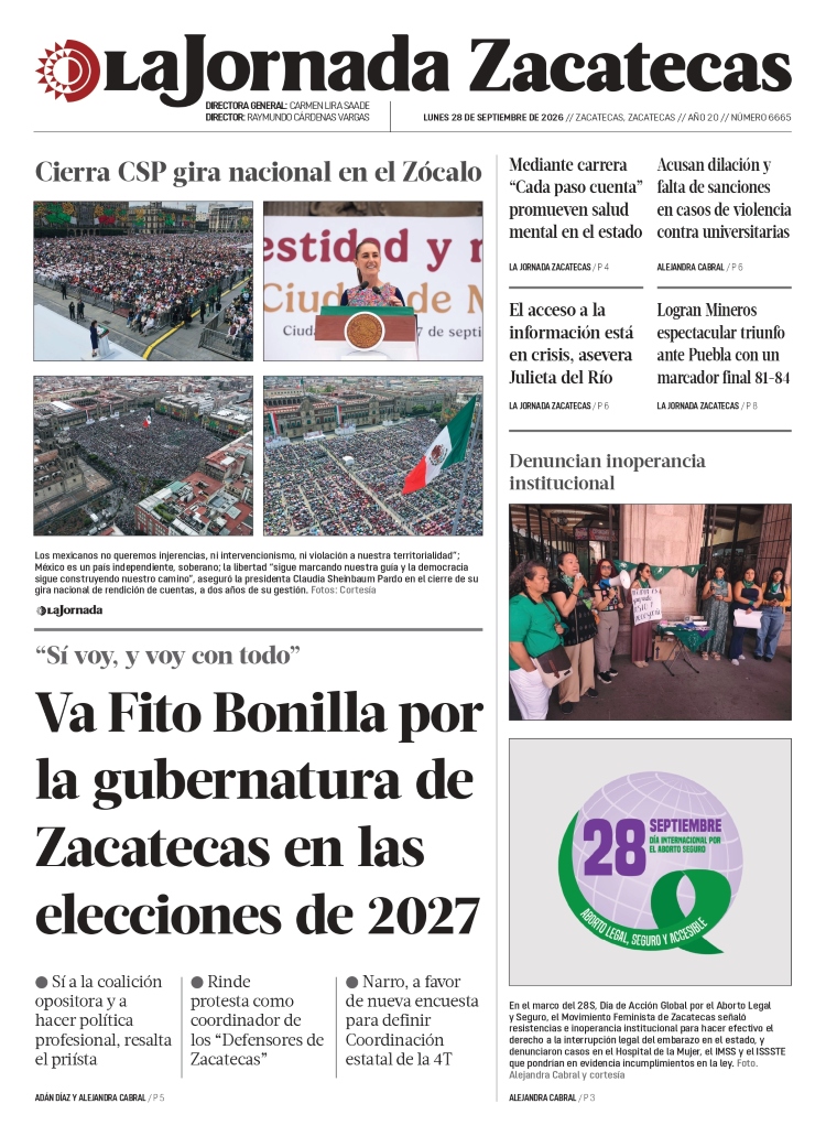 28 de Septiembre de 2026 – Va Fito Bonilla por la gubernatura de Zacatecas en las elecciones de 2027