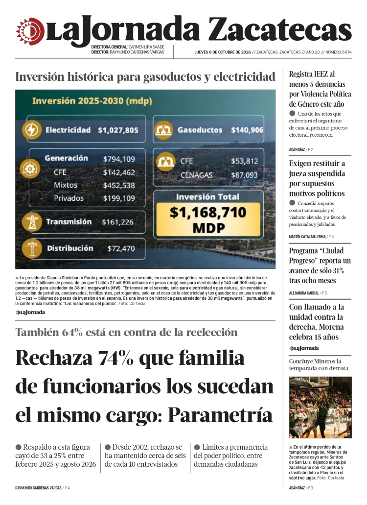 08 de Octubre de 2026 – Rechaza 74% que familia de funcionarios los sucedan el mismo cargo: Parametría